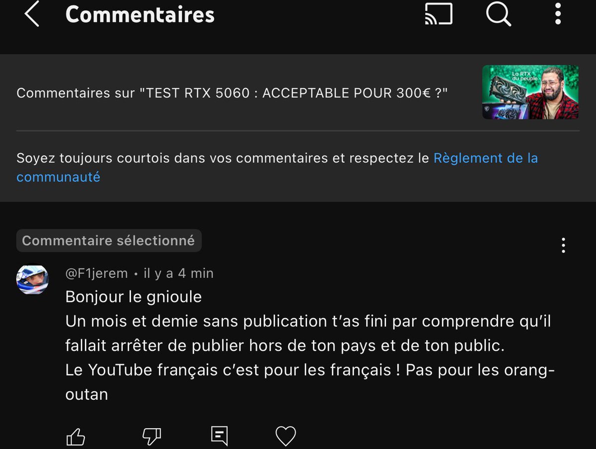 Je n’aime pas en parler parce que je n’aime pas me faire passer pour une victime, mais voici ce qui se passe depuis presque 2 ans sur ma chaîne. 
Et c’est comme ça TOUS les jours.

Ça devient légèrement pesant.