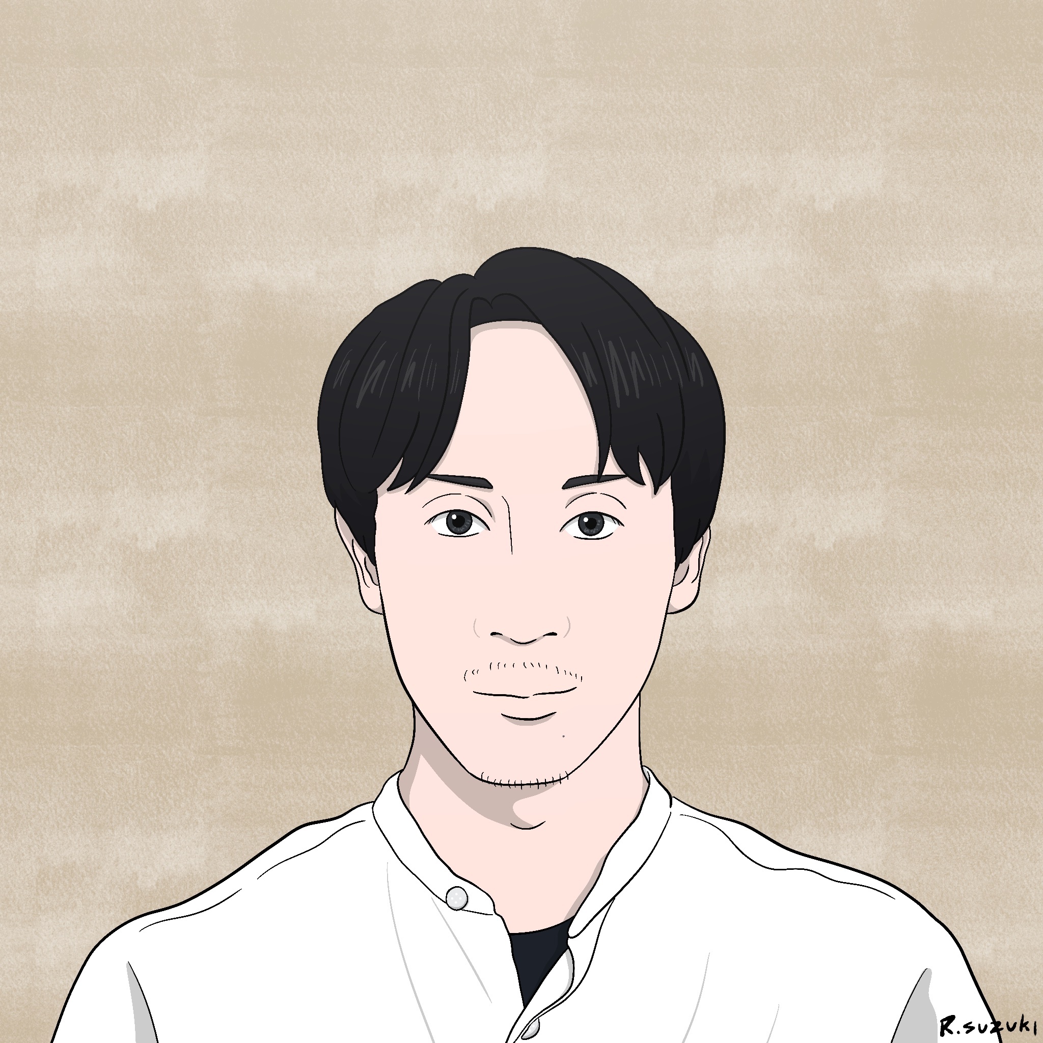 手描きの肖像画になります。 手描きの肖像画になります