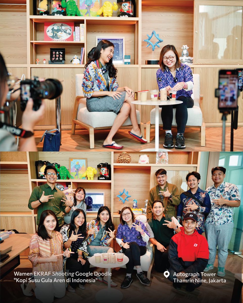 Kemudian, Wamen Ekraf menerima audiensi dark PERFIKI, membahas terkait potensi kolaborasi untuk pendukungan film animasi “Merah Putih One For All”, sebagai bentuk dukungan langsung untuk Subsektor Film. 🎞️💼

Setelah itu, Wamen Ekraf melakukan Shooting Google Doodle "Kopi Susu