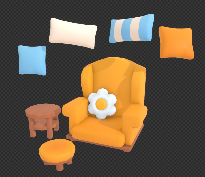 IsaLousberg's tweet image. So many pillows 😊
Working on a new 3D game asset pack!
#blender3d #gamedev