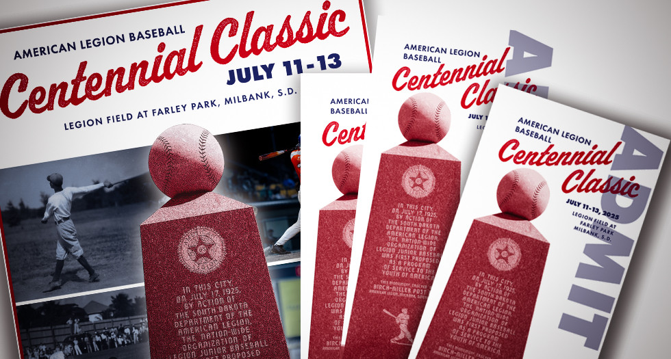 legionbaseball's tweet photo. We're headed to Milbank, S.D., this weekend, the Birthplace of @AmericanLegion Baseball, for the Centennial Classic as we celebrate 100 years of "Citizenship Through Sportsmanship"!  https://t.co/UlXDONLTVo
#LegionBaseball100 https://t.co/xJLlS79HvP