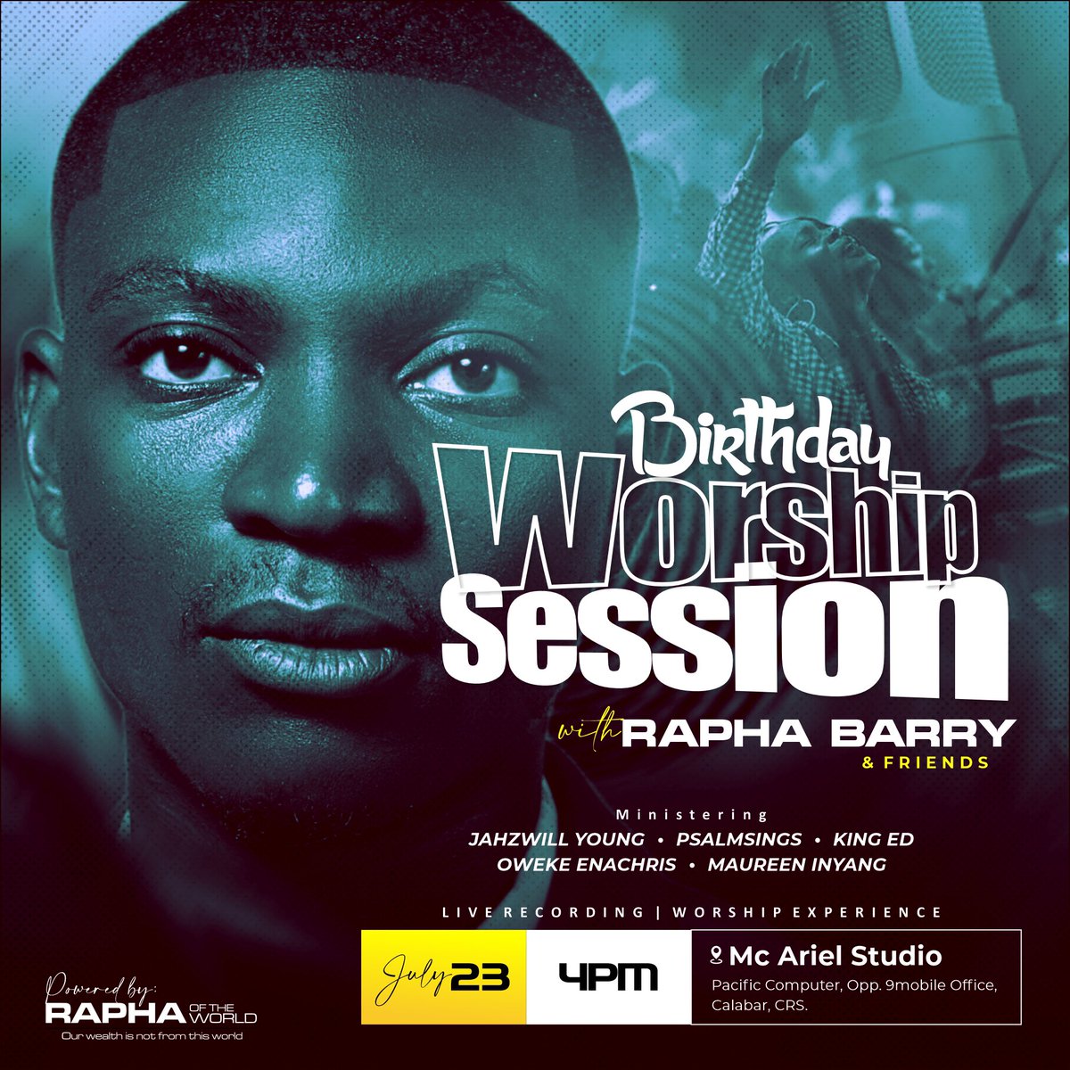 barry_rafa's tweet image. Because of how much I love Praise and Worship to God, I’m putting together a small event on my birthday and I need your Blessings. @RealJerryEze my Spiritual father.
@lawrenceoyor @EbukaSongs @MinisterGUC20 @nathanielblow @DunsinOyekan I listen to your songs. @streamsofjoyHQ