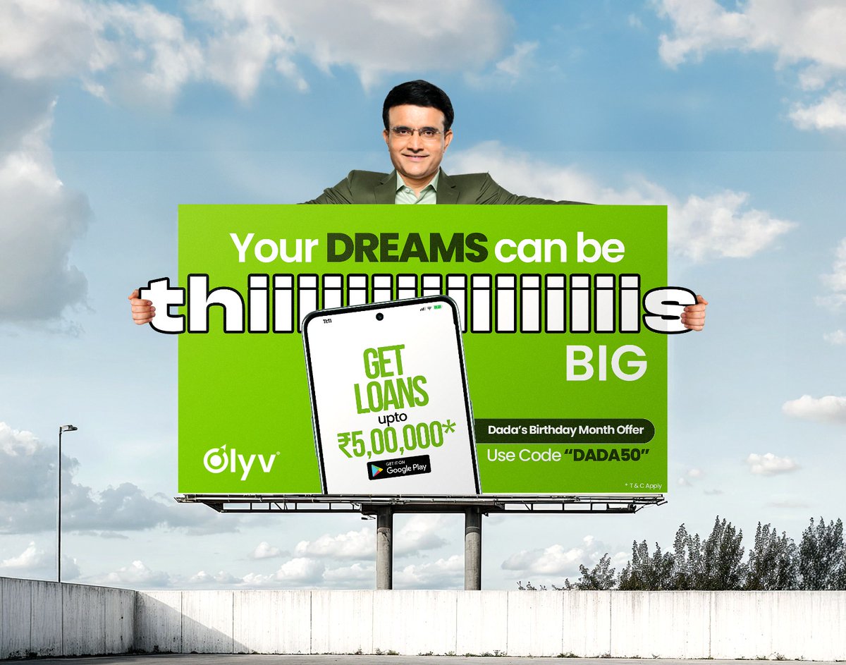 MediaInfoline's tweet image. Olyv Flags Off Its First-Ever OOH Campaign in Kolkata Featuring Sourav Ganguly

More : mediainfoline.com/ooh/olyv-flags…

#mediainfoline #Olyv #FlagsOff #FirstEver #OOHCampaign #Kolkata #Featuring #SouravGanguly 
@OlyvIndia @SGanguly99