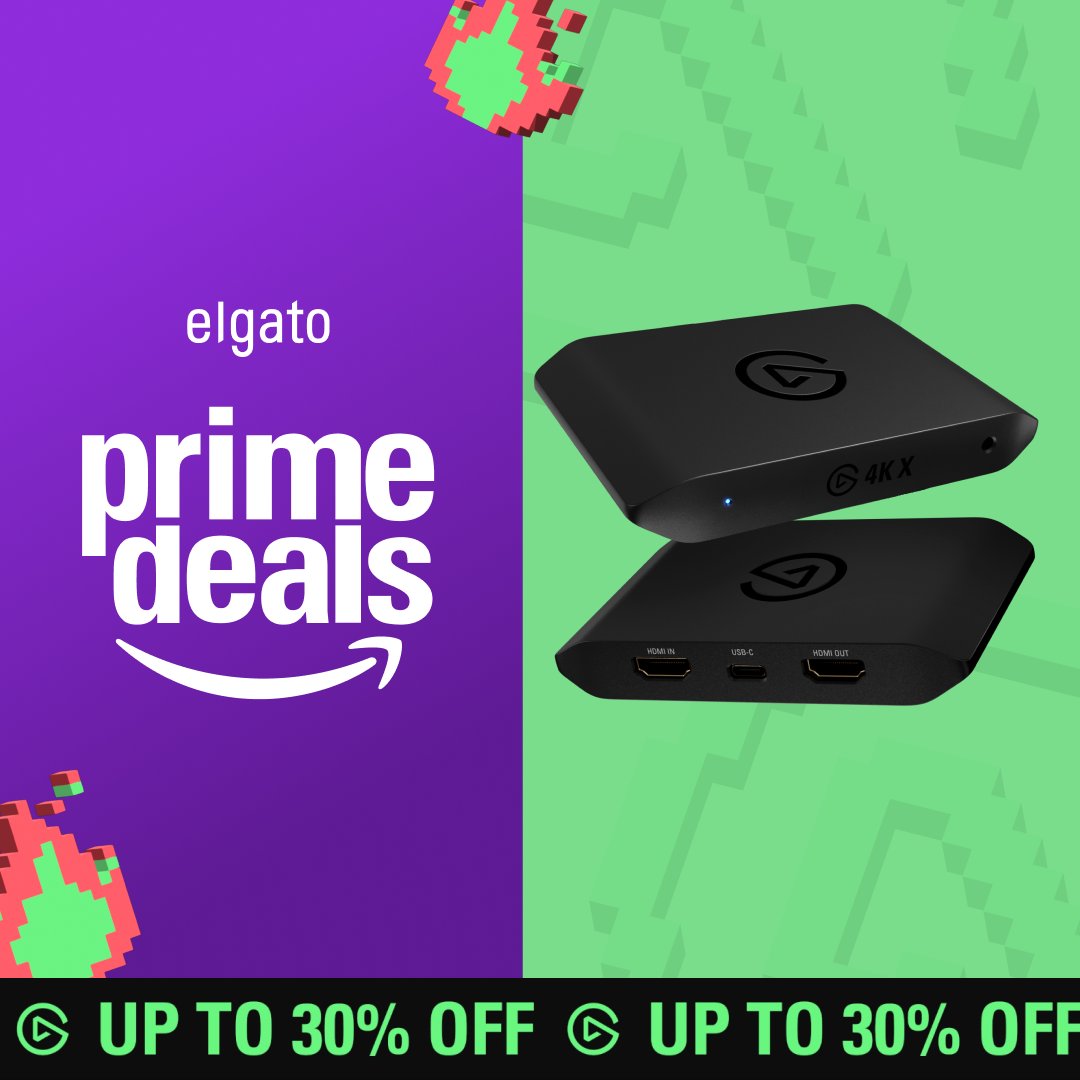 Shopmaster's tweet image. 🚀 Prime Day Deal: @elgato  4KX Capture Card up to 30% OFF! 🚨
Stream in stunning 4K60 HDR10 straight to your PC with zero lag. Don’t miss this upgrade!

👉 elgato.com/us/en/prime-de…
#ElgatoPartner #PrimeDay #GamingGear