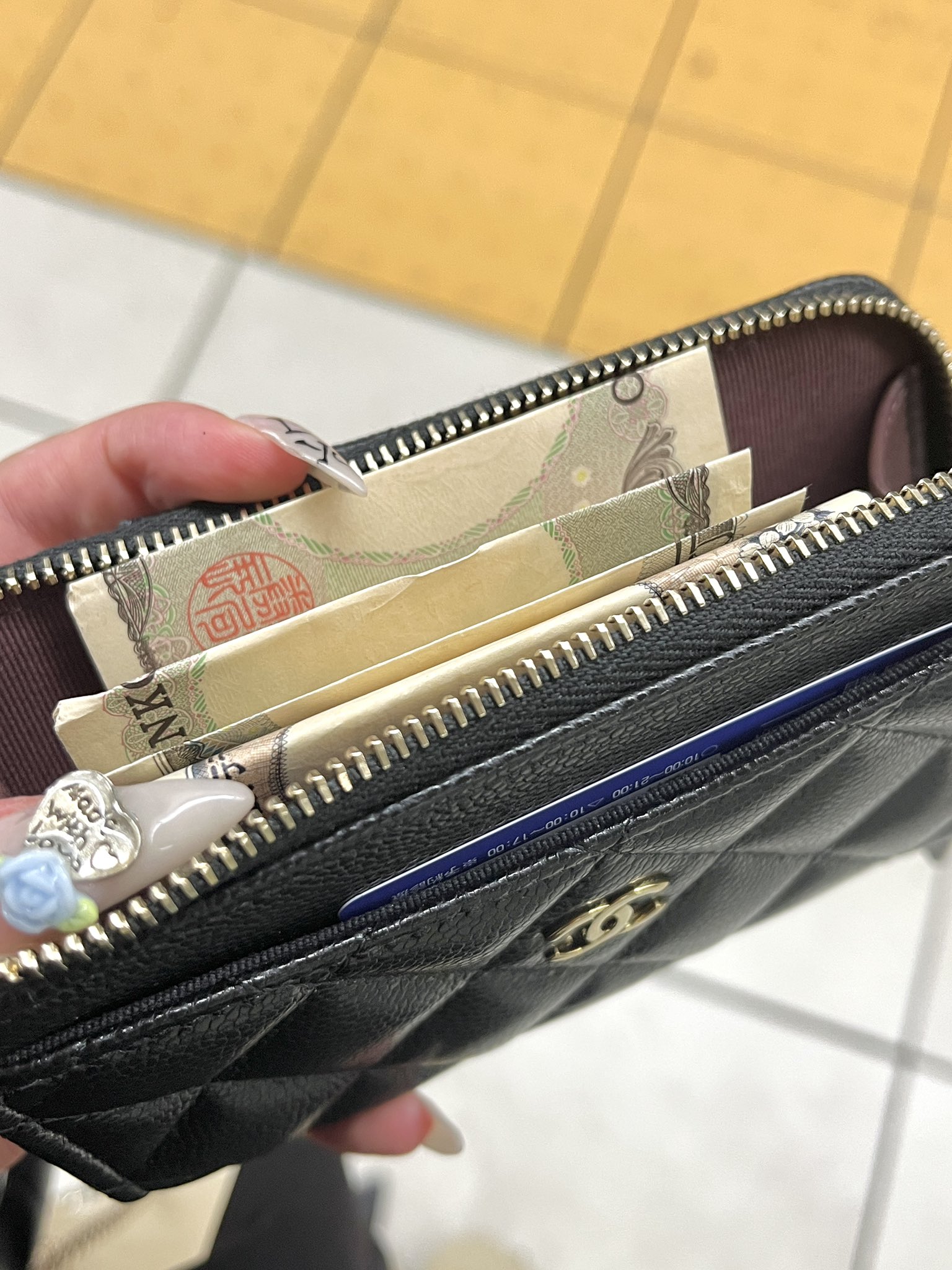 インゲボルグ♡カメリア長財布♡新品未使用タグ付き♡ぱくちゃん カメリアキルティング長財布 （財布・コインケース