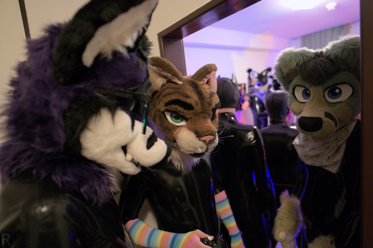 Rise and shine ✨

🟣 <a href="/ElthoOwo/">Eltho</a>
🟢 <a href="/YumeFopsAD/">Yume 🦊 🔞</a>
📷 <a href="/RolandAdventure/">RolandAdvenfure</a>

#fursuit #latexfur #rubberfur