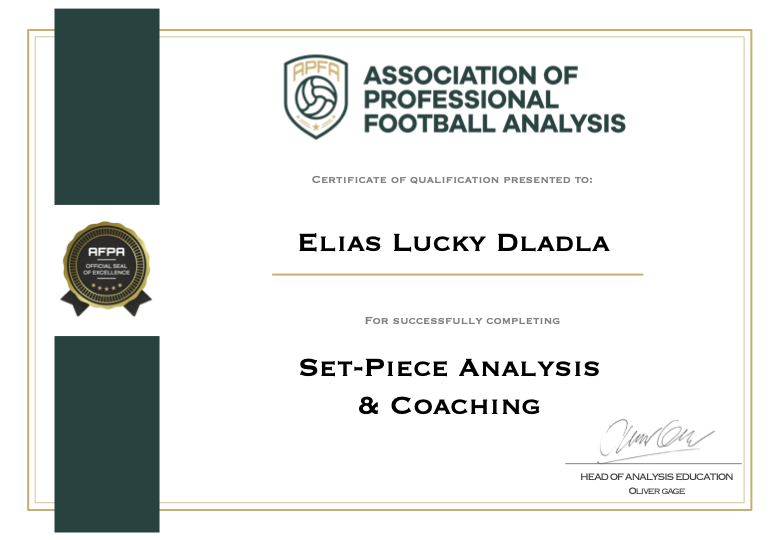Professional Football Analysis (@apfanalysis) on Twitter photo 🎓 Did you know that completing one of our courses earns you an official certificate & industry-recognised accreditation?
It’s a great way to strengthen your CV, & could make the difference in landing your next role in football!
🔗 apfa.io/courses/
#APFAEducation 🎓 Did you know that completing one of our courses earns you an official certificate & industry-recognised accreditation?
It’s a great way to strengthen your CV, & could make the difference in landing your next role in football!
🔗 apfa.io/courses/
#APFAEducation