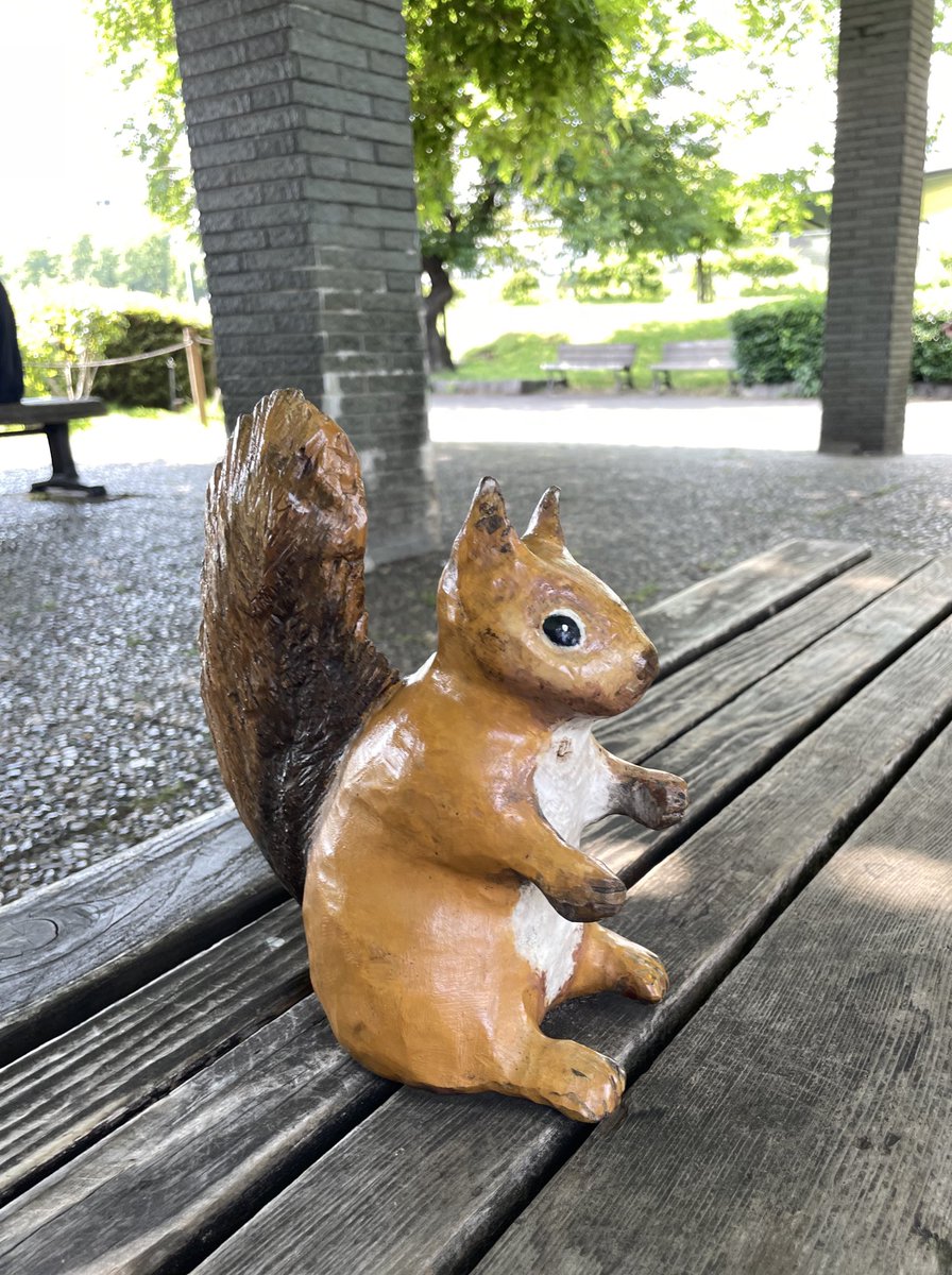 ciciVtuber's tweet photo. こんばんは💙🕊️
ベンチにかわいいリス🐿️💓
どこのベンチかわかりますか？？
((秩父ではありません🙅🏻‍♀️)) https://t.co/tbIF8pnbP1