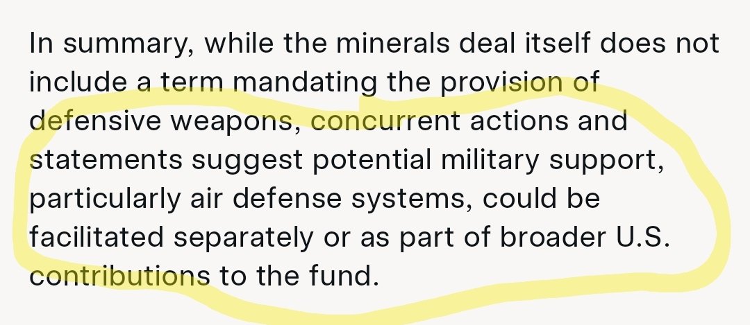 Does nobody remember President Trump announcing a minerals deal with Ukraine a month+ ago in exchange for economic and potential defensive weapons?

Why are you dorks hyperventilating about this?

Previously, they got weapons and money for nothing. Now there is a cost.