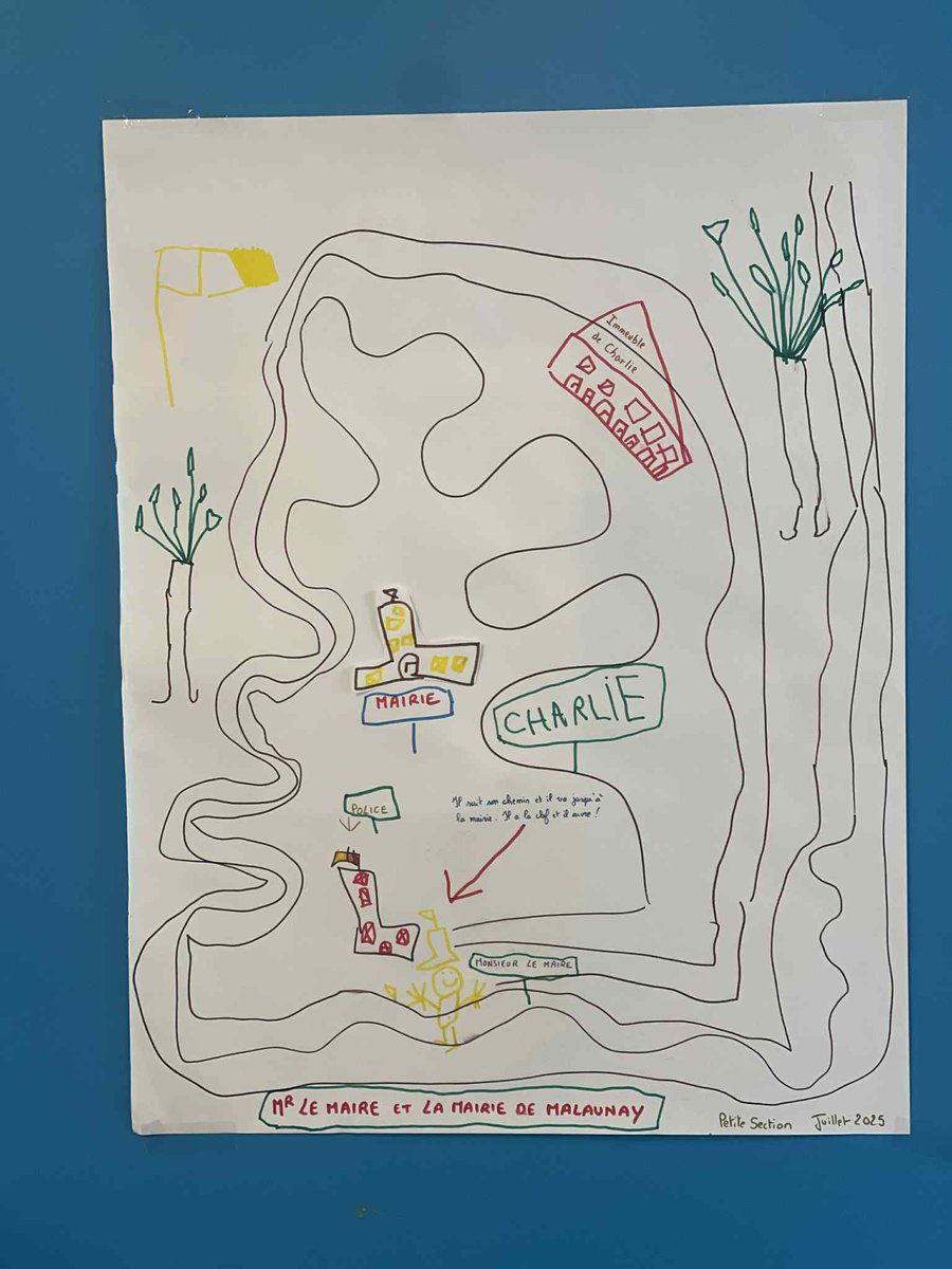 🎨 Petit moment touchant dans une classe de petite section : Charlie, jeune artiste en herbe, a dessiné… notre mairie, avec “Monsieur le Maire” en prime ! 😄
Bravo à lui, et merci aux enseignants, ATSEM et agents municipaux pour leur engagement au quotidien 🙏 #Malaunay