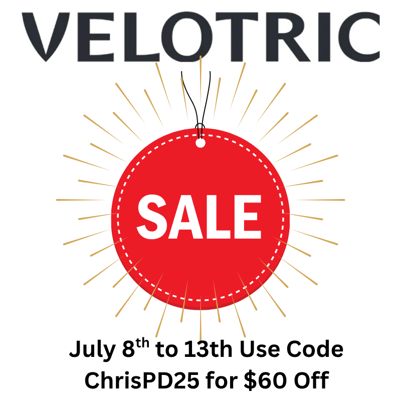 Velotric Ebikes are on Sale July 8-13th. Use Code ChrisPD25 for an additional $60 Off.
BUY: velotricebike.pxf.io/nX1eDM