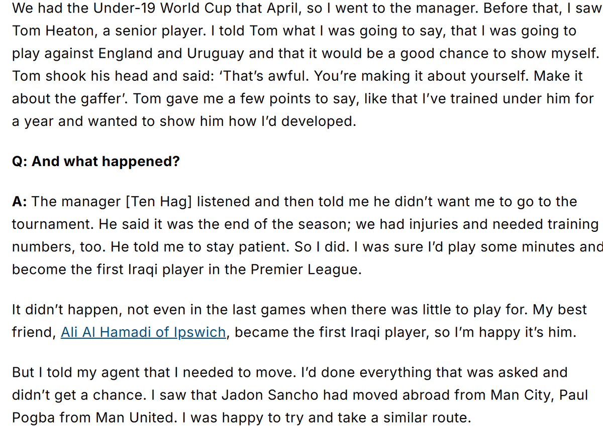 Things like this that I hate when managers do this to young players. Just proper nasty