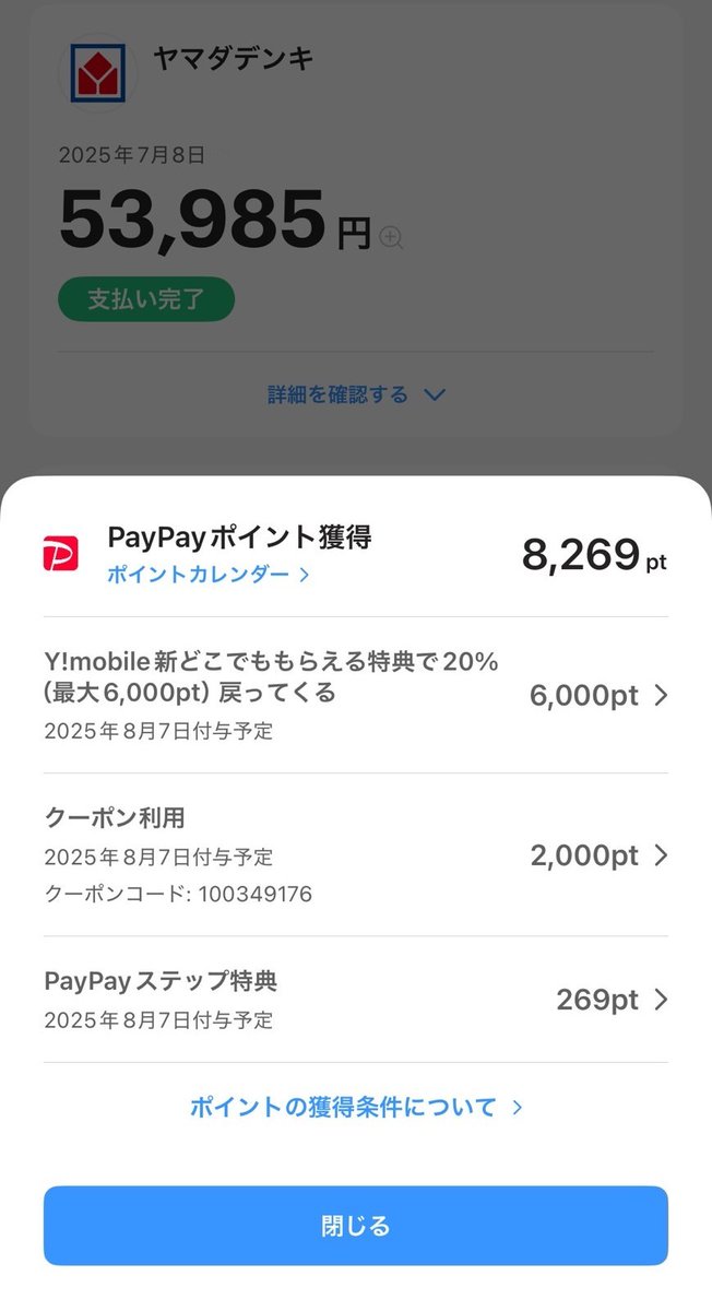 bontaan's tweet photo. ヤマダデンキでPayPayクーポン使ってSwitch2買ってきた。ワイモバイルの新どこでももらえる特典と併用で8000pt貰えました。 https://t.co/5kir1nXY4G