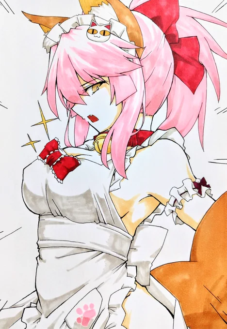 【再掲載】 いっそキャットくらい薄着なら 涼しく過ごせるのだろうか…… (⁠;⁠^⁠ω⁠^⁠)アツイ…… #FGO