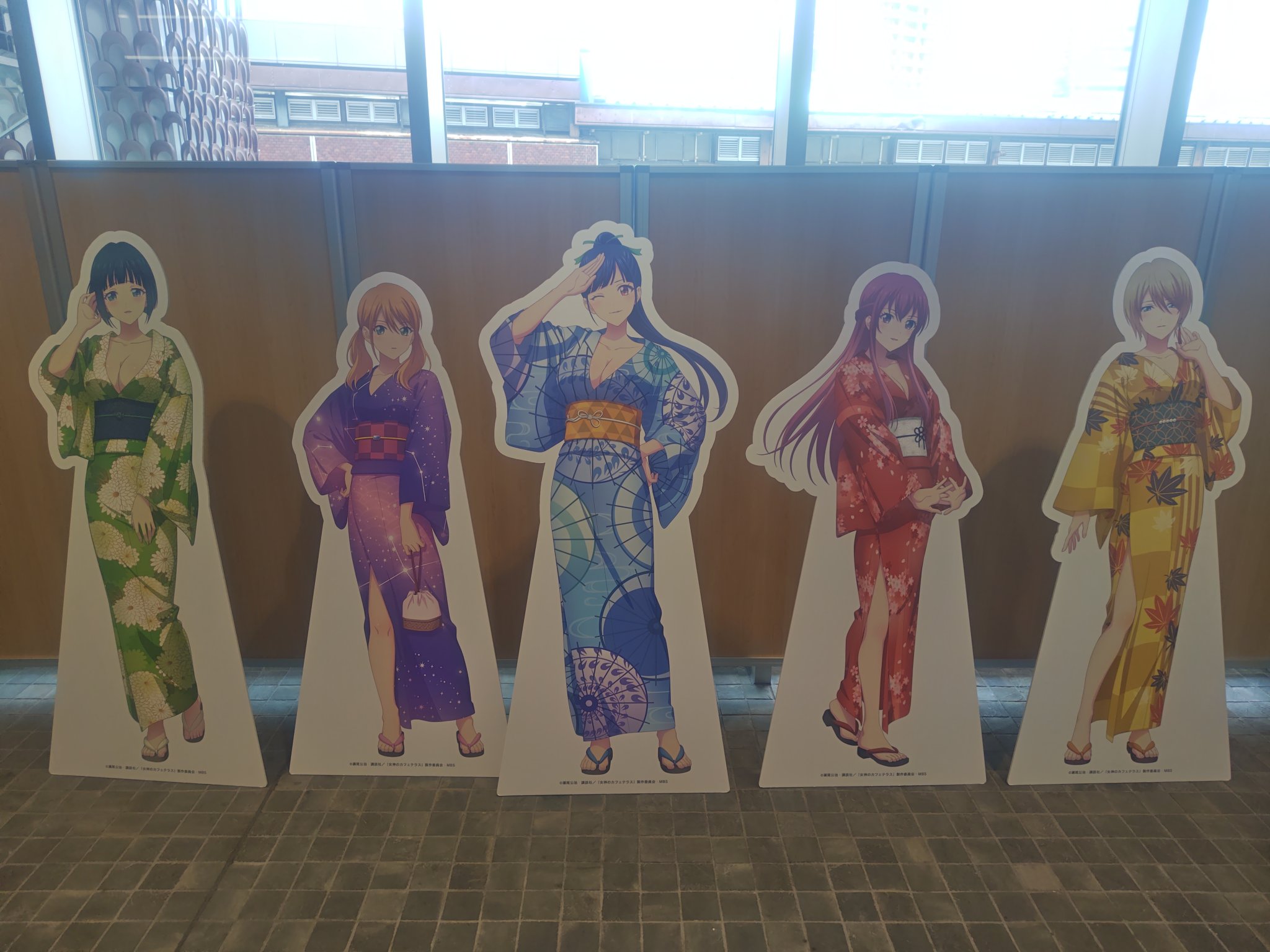 女神のカフェテラス 描き下ろしアクリルスタンド 浴衣 POPUP 歌舞伎町タワー 女神のカフェテラス 描き下ろしアクリルスタンド 浴衣 POPUP 歌舞伎町