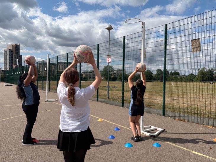 The girls have begun our pre-season Netball training with all year groups. Here is our Year 8 girls getting their shooting practice in. 
Trials will take place in September so let’s get ready. Mondays 3.15-4.15pm