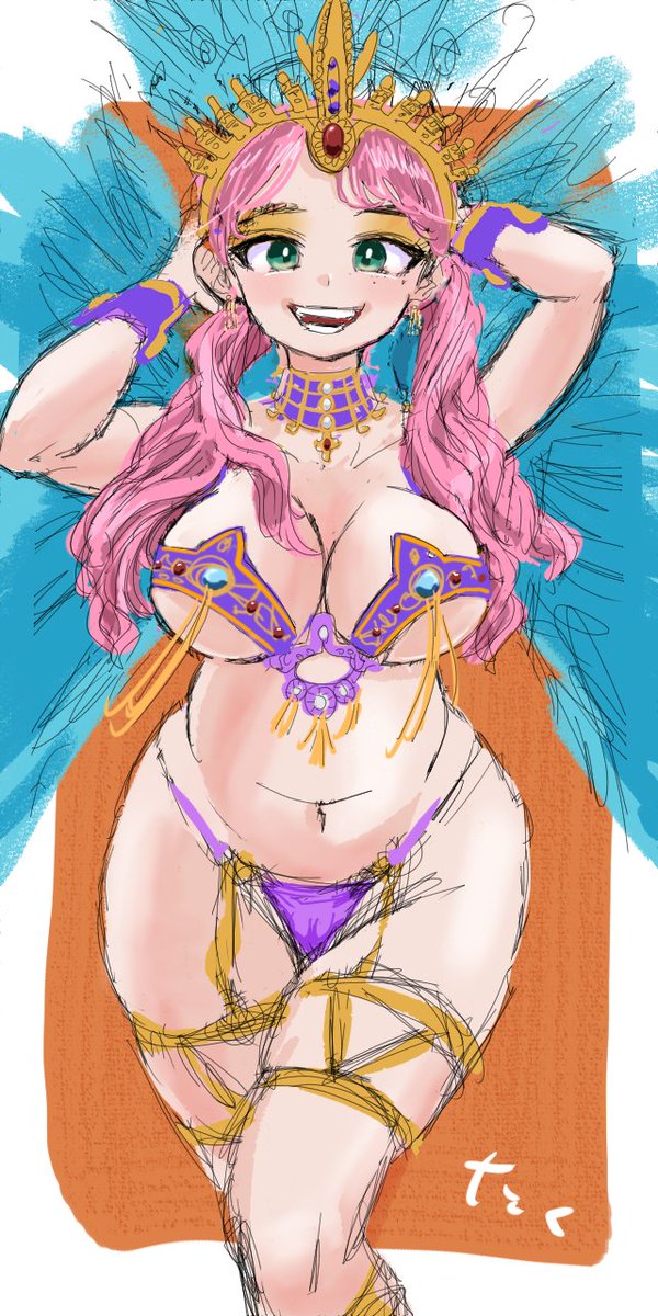 サンバガール35💃途中経過3
仕事でバテバテですが、ちまちま進めてます😅
#イラスト #illustration 