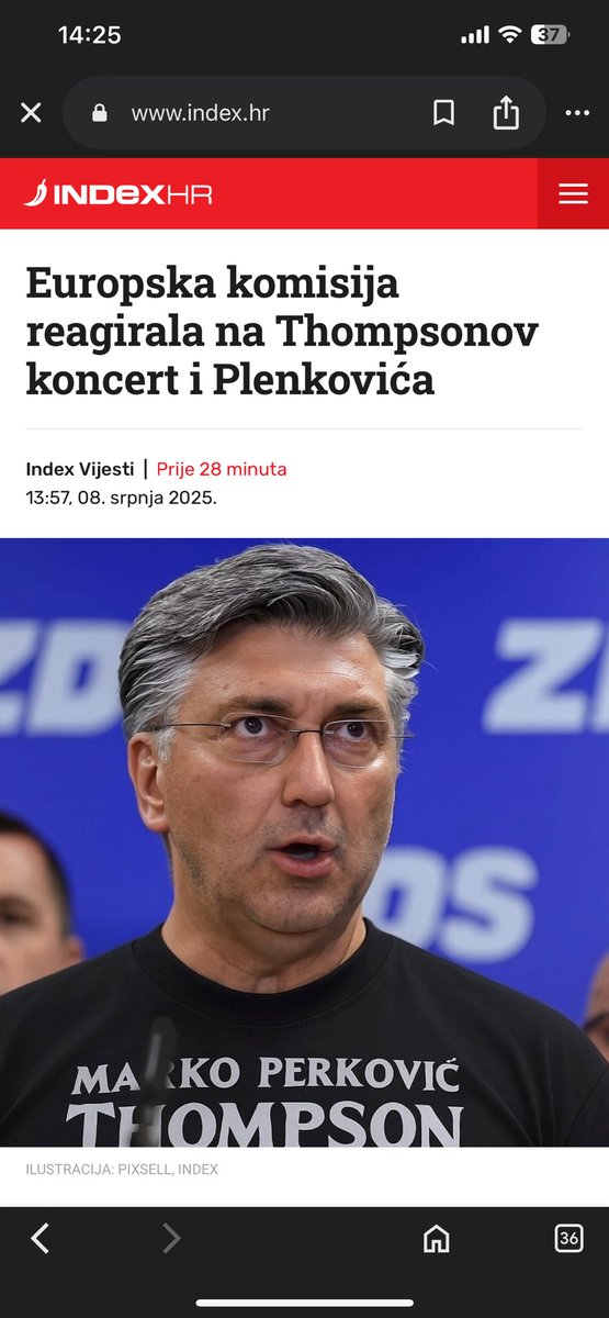 Index još jednom dokazao da je propagandna mašina. Ne, nije EK “reagirala” na Thompsonov koncert. Već je njihova glasnogovornica odgovorila na Indexov upit. Uopćenim odgovorima koje svatko pametan potpisuje. Bilo bi dobro vidjeti pitanja. Iako si ih svi možemo zamisliti.