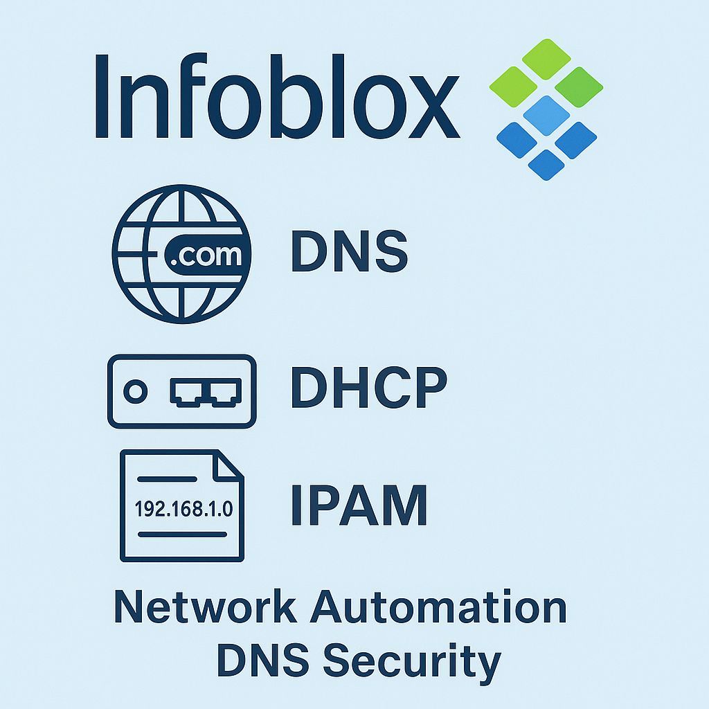 In every network, you need DNS, DHCP, and IP address management. Doing this manually is hard, slow, and causes problems, like IP conflicts or DNS outages.

Infoblox makes it easier by giving you one platform to manage:

DNS and DHCP
IP address space (IPAM)
Network automation and