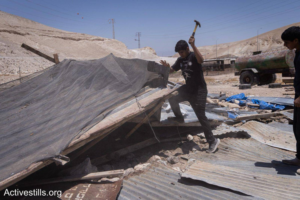 YESTERDAY: Another Palestinian family was forced to leave the Bedouin community of Wadi al-Qilt, east of Jerusalem, due to escalating attacks by Israelis. Wadi al-Qilt is home to around 25 families. Photos: <a href="/FaizAbuRmeleh/">Faiz Abu Rmeleh</a> /Activestills.