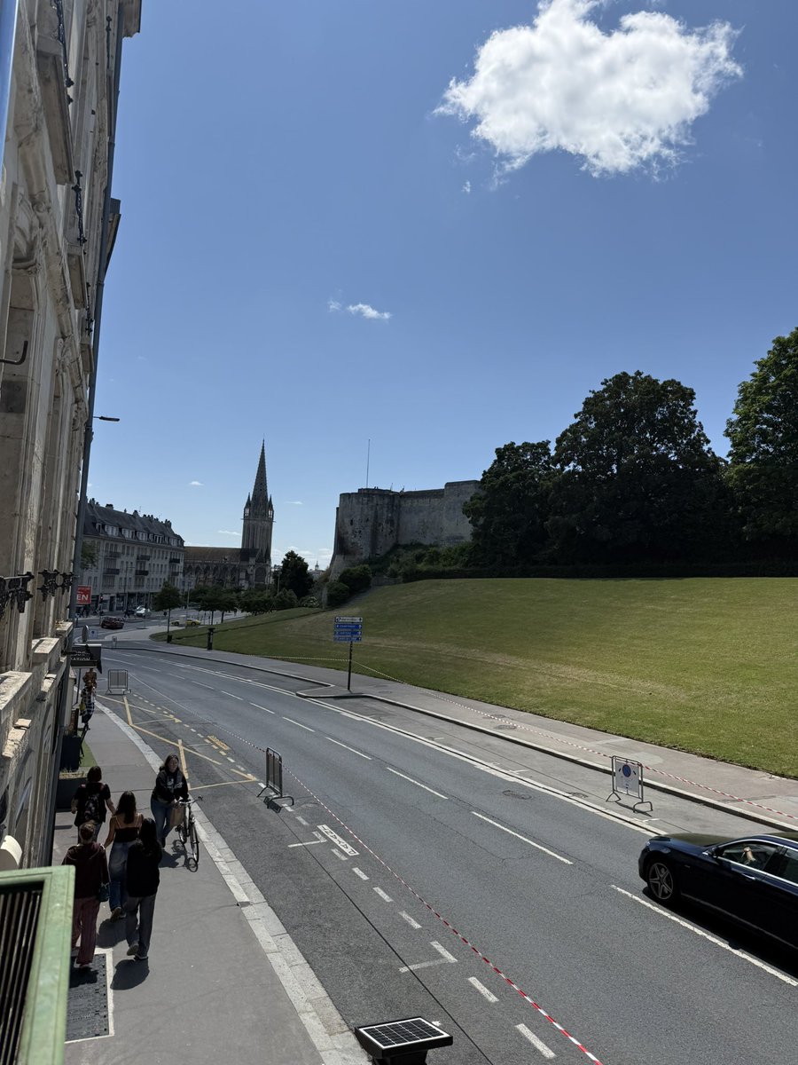 In less than 24 hours, the riders will race right past here individually as they battle against the clock for the stage win and important GC seconds in the stage 5 time trial in Caen! 🤩⏱️

So excited to watch them fly by! 🚴💨

#TDF2025