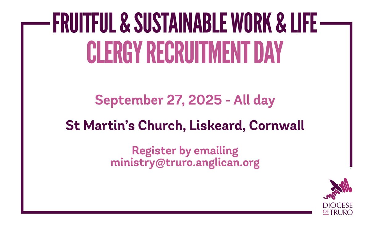 Looking for a new challenge? Join us! <a href="/bishopstgermans/">Hugh Nelson</a> <a href="/RevLauraBH/">Laura Bushell Hawke</a> <a href="/robinthwaites/">Rev. Robin</a> <a href="/churchofengland/">The Church of England</a> #clergyvacancies #clergyjobs #cornwall <a href="/_revjules/">Juliet  Williams</a> <a href="/CamborneCluste1/">CamborneClusterofChurches</a>