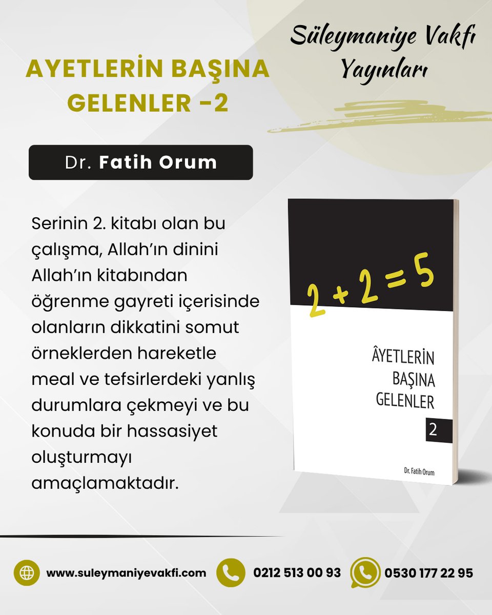 📔Ayetlerin Başına Gelenler -2 | Dr. Fatih Orum

Sipariş vermek için:
📞Telefon: 0212 513 00 93
💬WhatsApp Hattı: +90 530 177 22 95
🔗suleymaniyevakfi.com/ayetlerin-basi…