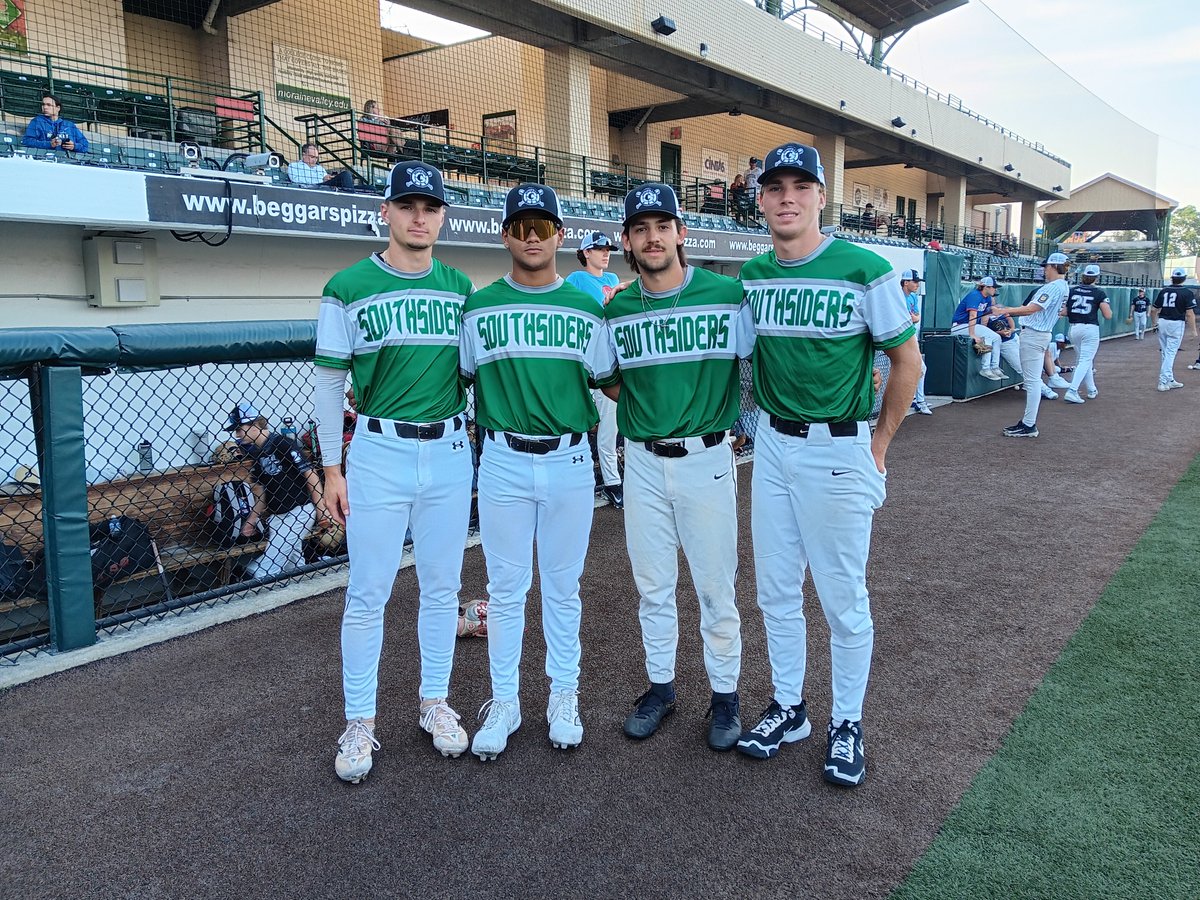 The Crestwood Collegiate League All-Stars from the Southsiders:
David Wick, Edgar Santos, Bryce Vorwald and Luke Fordonski
