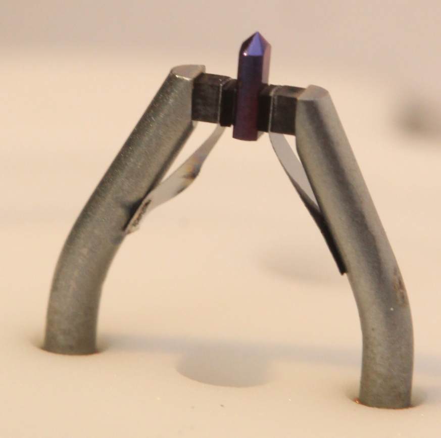 mikelectricstuf's tweet image. On case anyone was wondering, this is what a Cerium Hexaboride crystal looks like