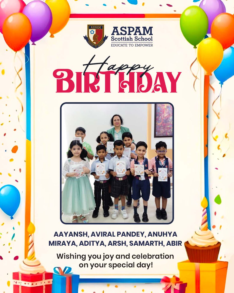 AspamSchool's tweet image. At ASPAM Scottish School, we believe every birthday deserves to be remembered.

🌐 aspamscottish.com

#ASPAMScottishSchool #BirthdayTradition #LittleLearners #HandmadeWithLove #PreschoolJoy #CelebrateKids