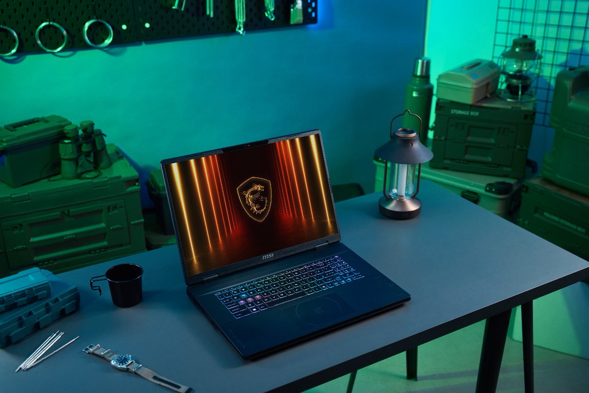 MSITweetsZA's tweet image. 🎯 MSI Crosshair 18 HX

Built for battle with an 18" QHD+ 240Hz display, OverBoost performance, and RTX™ 50 Series graphics.

Stay cool under pressure, stay locked on target - dominate with MSI.

🔗 msi.gm/Crosshair18HXA…

#MSICrosshair #RTX50 #BuiltToWin