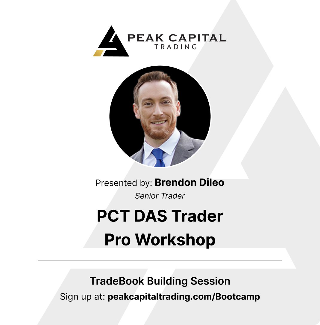 PeakCapTrading's tweet image. Another day, another couple blocks of Day Trading Education! Today we have...

@ThorYoung with a Live Trading Sessions

@Brendon with a @Dastrader Workshop