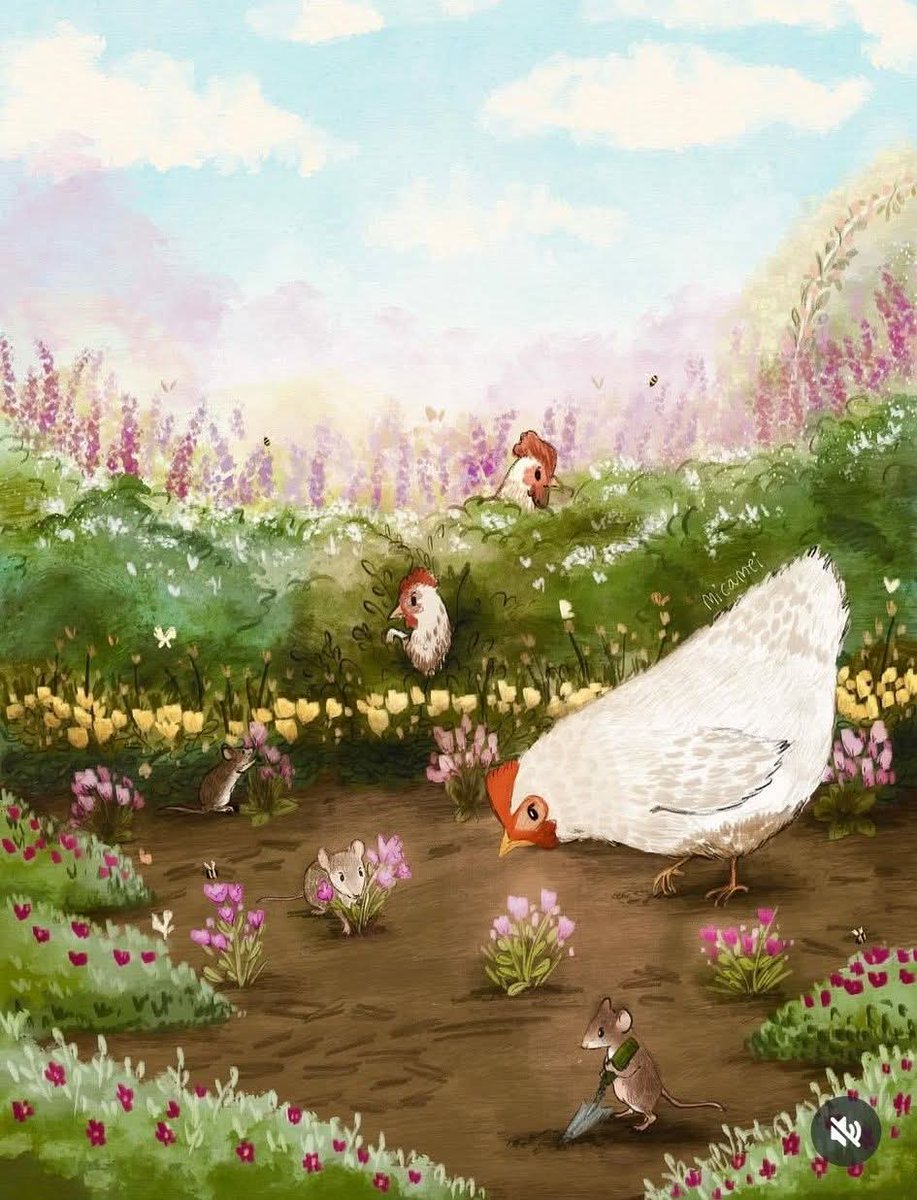 I love the little mice in this illustration by Mica Mei.