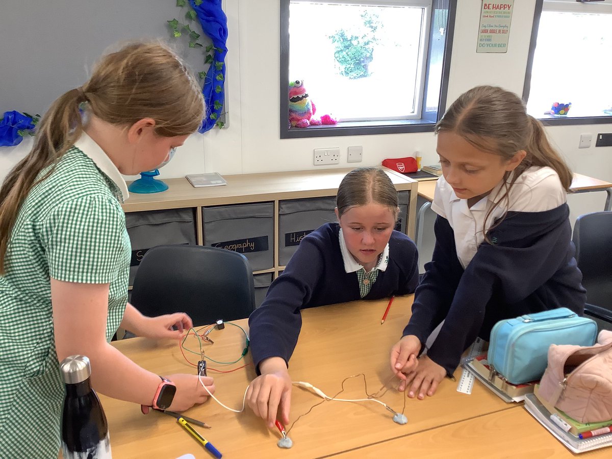 Year 6 had great fun using their knowledge of electrical circuits, insulators and conductors to make a steady hand game.