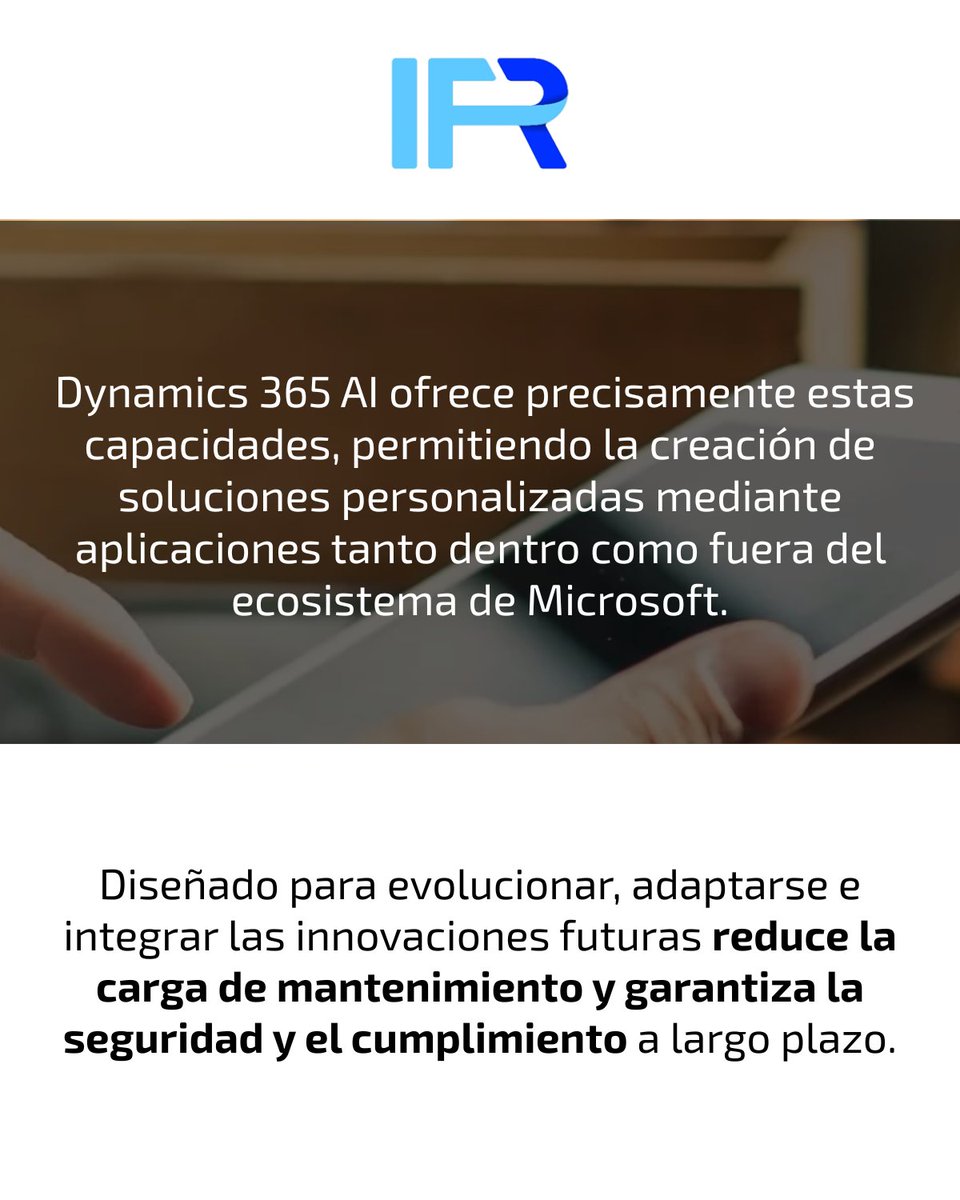 IFR_Group's tweet image. 👉 #Dynamics365AI y los fundamentos de la ola de #InteligenciaArtificial #proactiva en los sistemas de gestión con #Agents y #Copilots llegan pensando en generar valor a largo plazo gracias al #coreAI de #AzureAI y todo lo que llega a Microsoft con #MSFabric y #PowerPlatform