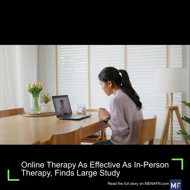 MENAFN's tweet image. Online Therapy As Effective As In-Person Therapy, Finds Large Study #Online #Therapy #Effective #In-Person #Therapy, #Finds #Large #Study #Vaccines #Pills #Doctor #Hospital #Pandemic dlvr.it/TLp3z1