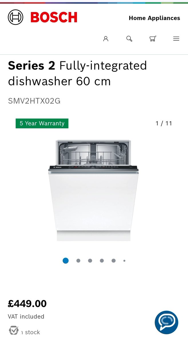 I went to Wickes last night for some wood and bought this dishwasher brand new for £100. I love Wickes' returns 😀
