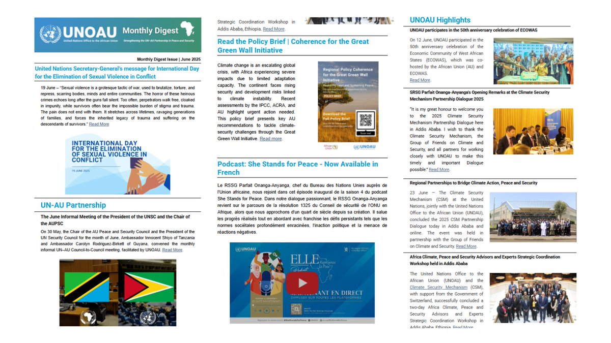 UNOAU_'s tweet image. 📬Check out UNOAU’s Monthly Digest for June 2025, features key updates, events and highlights from the month. Read and subscribe here: shorturl.at/ire9H
#UNOAU #MonthlyDigest