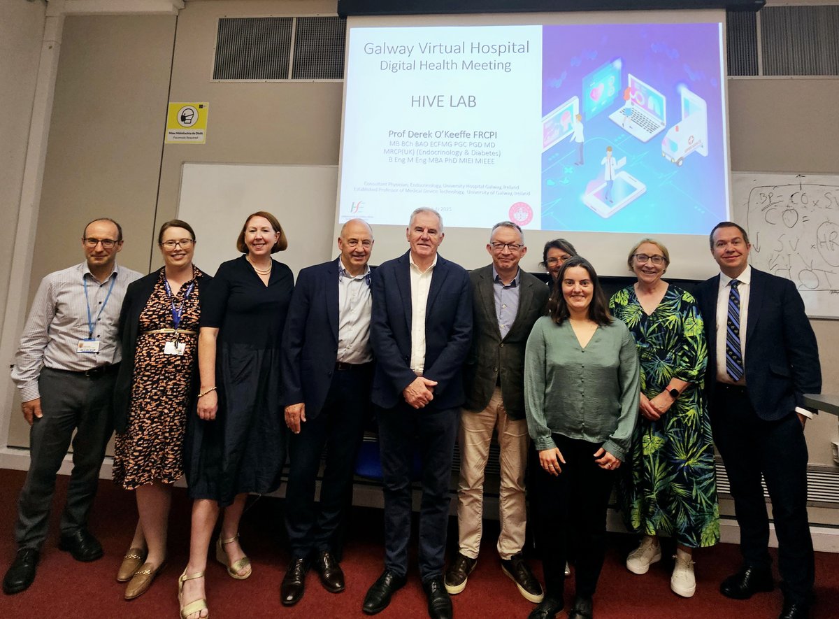 HSE_West_NWest's tweet image. Great turnout this morning at the Galway Virtual Hospital Digital Health Meeting! Inspiring to see such strong collaboration across teams, all working together to drive digital transformation in healthcare. Delighted to have Dr Colm Henry @CcoHse & Richard Greene in attendance.