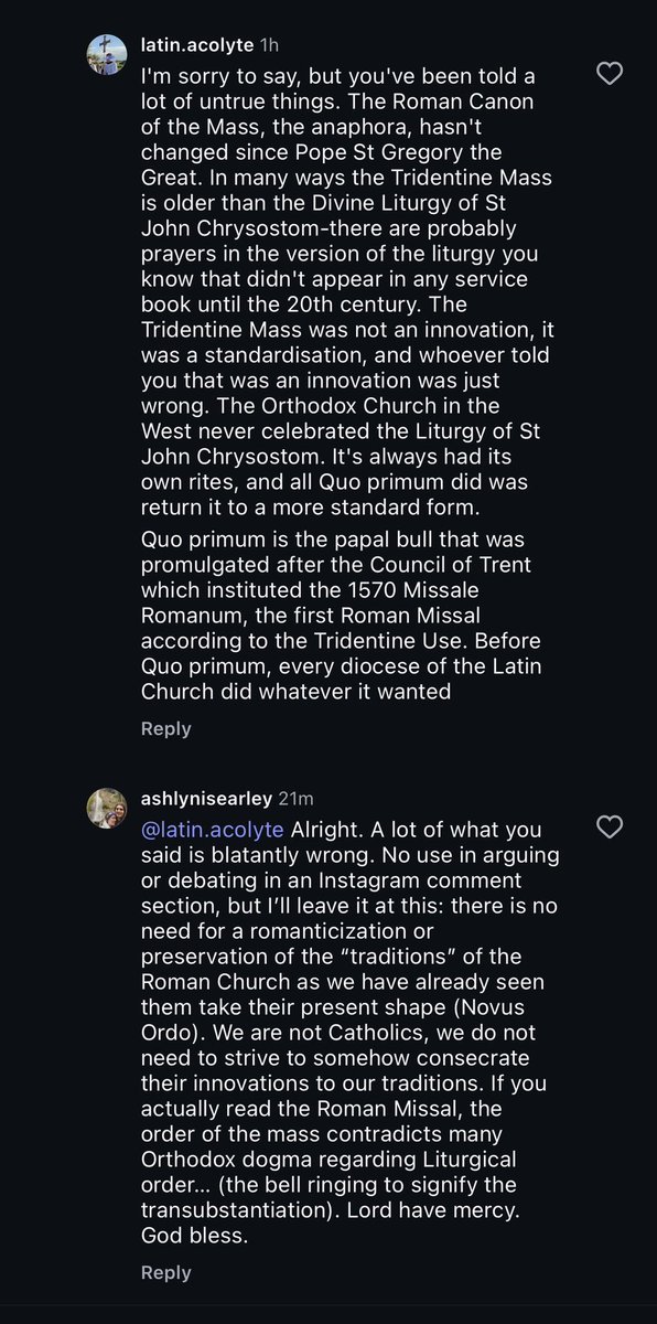 This girl is going to find out one day that everything she's been told about Roman Catholics is a lie, and the blame is going to be on her priest, and everyone else that's pushing lies about the heterodox and calling it catechism