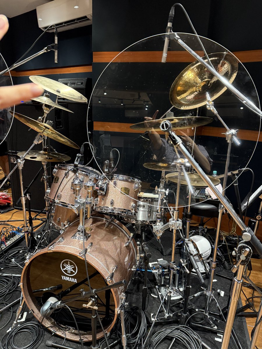 drumarin's tweet image. 今日も元気にリハーサルでした！🥁
楽しかった〜〜₍ᐢ ˶• ⩊ •˶ ᐢ₎✨