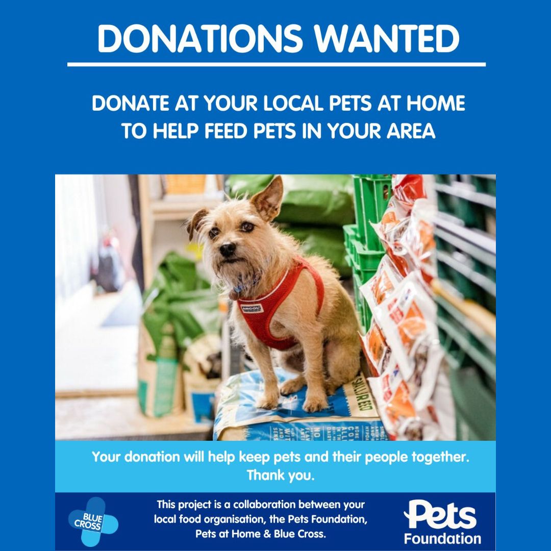 SouthLivFoodbank (@s_liv_foodbank) on Twitter photo For all pet lovers... We're partnering with <a href="/The_Blue_Cross/">Blue Cross UK</a> and <a href="/PetsatHome/">Pets at Home</a> to help feed pets this summer 🐱🐶
We'll be at #PennyLane Pets at Home store on 22 & 31 Jul and 1 Aug. Be great to see you there 👋
Your donations will help keep people and their pets together 💙 For all pet lovers... We're partnering with <a href="/The_Blue_Cross/">Blue Cross UK</a> and <a href="/PetsatHome/">Pets at Home</a> to help feed pets this summer 🐱🐶
We'll be at #PennyLane Pets at Home store on 22 & 31 Jul and 1 Aug. Be great to see you there 👋
Your donations will help keep people and their pets together 💙
