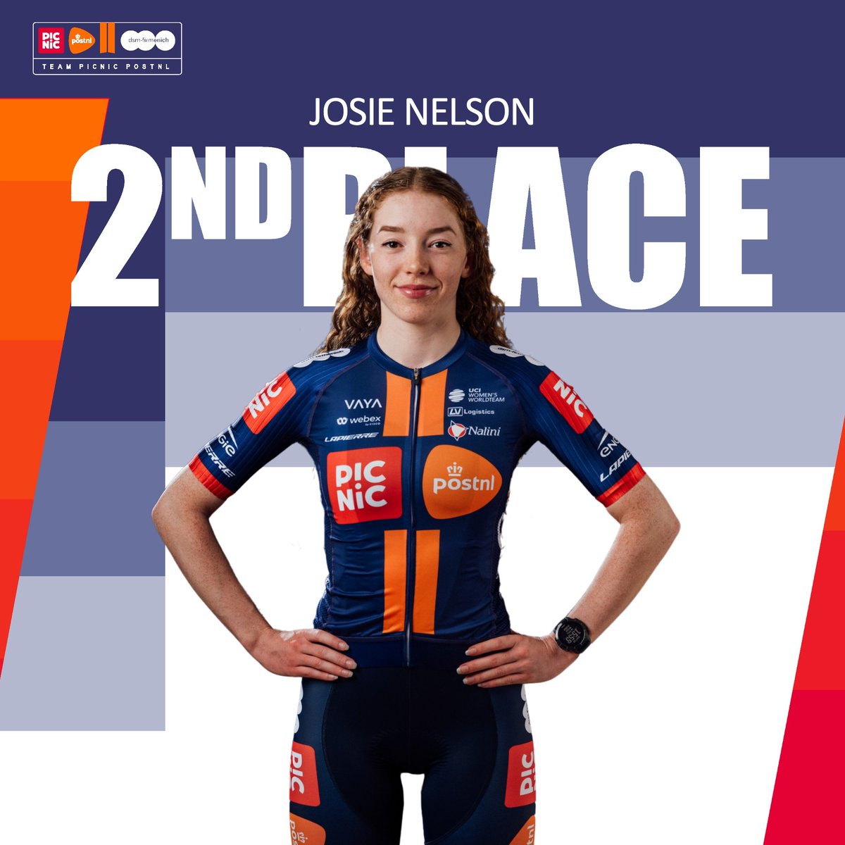 Team Picnic PostNL (@picnicpostnl) on Twitter photo <a href="/girowomen/">Giro d'Italia Women</a> <a href="/becky_storrie/">Becky</a> <a href="/pfeiffergeorgi/">Pfeiffer Georgi</a> <a href="/josienelsonx/">Josie Nelson</a> <a href="/JastrabMegan/">Megan Jastrab</a> <a href="/marta_cavalli98/">Marta Cavalli</a> <a href="/francescabrle/">Francesca Barale</a> Wiebes takes the win in the crash-marred finale, while <a href="/josienelsonx/">Josie Nelson</a> gets up to take a strong 🥈 place for us👌🏻
We'll provide an update on those that went down when we know more 👍🏻
#KeepChallenging #GirodItaliaWomen🇮🇹 <a href="/girowomen/">Giro d'Italia Women</a> <a href="/becky_storrie/">Becky</a> <a href="/pfeiffergeorgi/">Pfeiffer Georgi</a> <a href="/josienelsonx/">Josie Nelson</a> <a href="/JastrabMegan/">Megan Jastrab</a> <a href="/marta_cavalli98/">Marta Cavalli</a> <a href="/francescabrle/">Francesca Barale</a> Wiebes takes the win in the crash-marred finale, while <a href="/josienelsonx/">Josie Nelson</a> gets up to take a strong 🥈 place for us👌🏻
We'll provide an update on those that went down when we know more 👍🏻
#KeepChallenging #GirodItaliaWomen🇮🇹