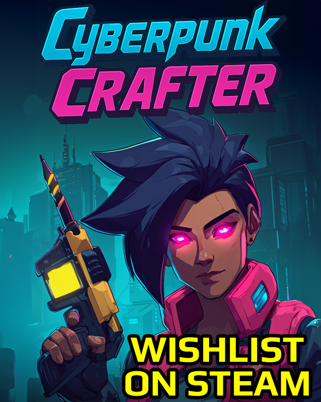 CyberpunkCraftr's tweet photo. Happy to announce our steam page is now live! Be the first to wishlist it! https://t.co/fcuGQPnmBt
#steamgames #cyberpunk #indiegame #craftinggame https://t.co/WKN1WgFIfe