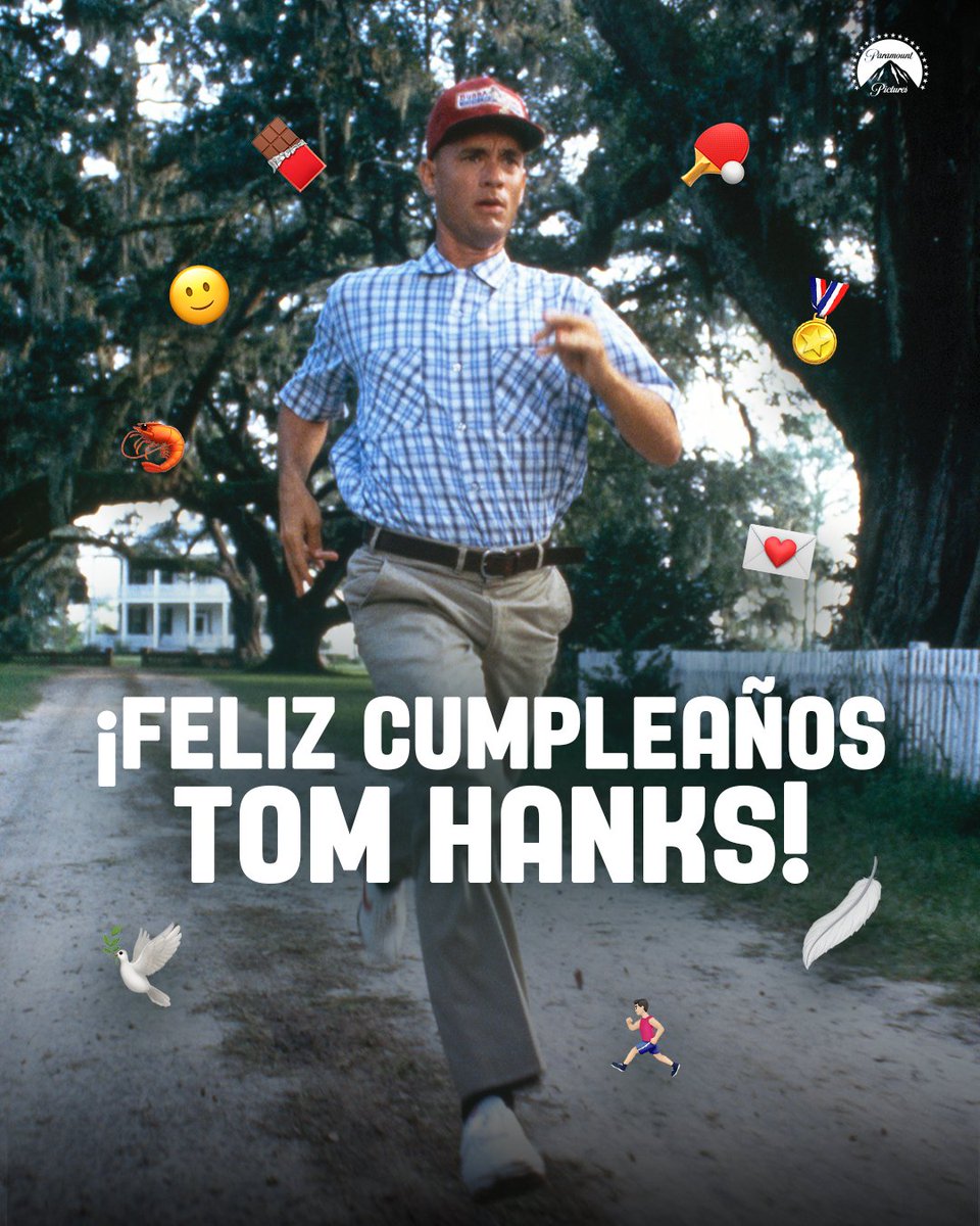 ¡Feliz cumpleaños, Tom Hanks! 🎂
Hoy recordamos tres frases geniales de una de sus mejores películas: Forrest Gump:
1-"Mamá dice que la vida es como una caja de bombones, nunca sabes lo que te va a tocar".
2-"La verdad, aunque yo siempre iba corriendo, nunca pensé que eso me