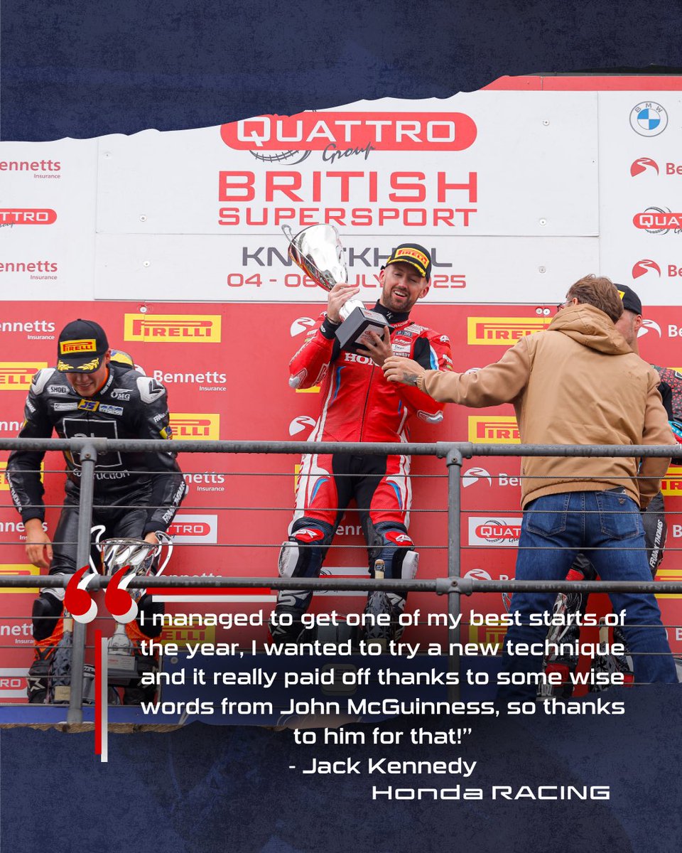 Of course our racing MBE had a hand in Jack and Honda’s success at Knockhill this weekend. He can’t help himself, can he?!