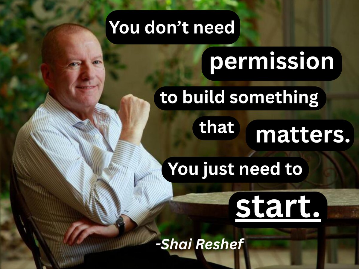 ShaiReshef's tweet image. You don’t need permission to build something that matters. You just need to start. That’s how @UoPeople began. #Leadership #SocialImpact #BuildWithPurpose #EducationForAll