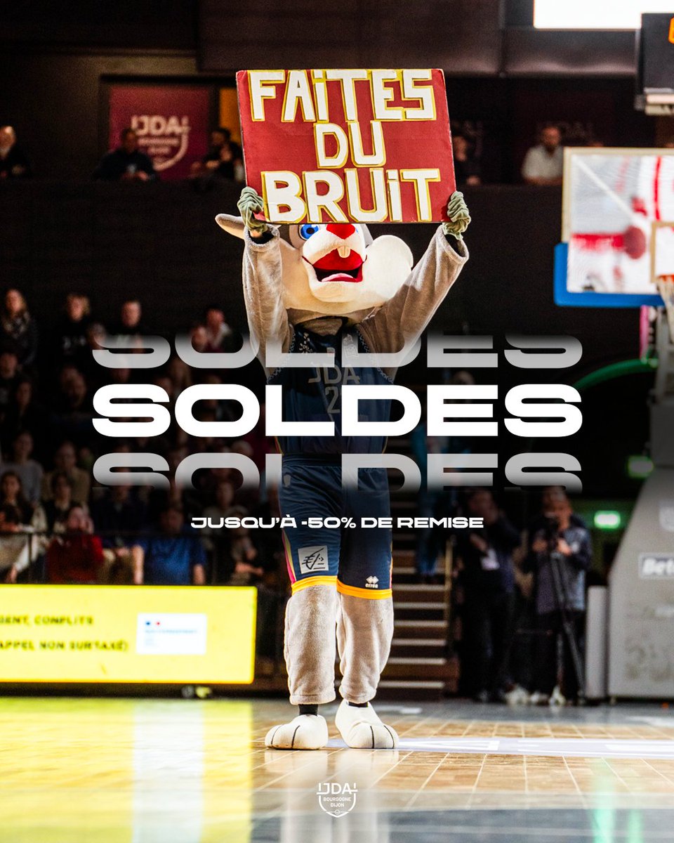 Profitez des soldes d’été ! 🤩

Profitez de jusqu’à -𝟱𝟬% 𝗱𝗲 𝗿𝗲́𝗱𝘂𝗰𝘁𝗶𝗼𝗻 sur notre boutique en ligne et au JDA Store du Palais des Sports, jusqu’au 22 juillet ! 🛍️

🛒 jdadijon.com/boutique/
📍 17 Rue Léon Mauris, 21000 Dijon

#MyJDA #JDAFamily