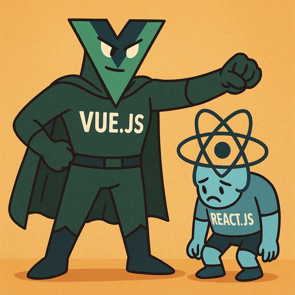 einandex's tweet photo. Vue.js vs React.js 🥊

React shines in UI, but for state/routes it's like "you’re on your own!" (Redux? Zustand?).

Vue is the full package: built-in Router &amp; Pinia, all official!

🔹 Easier to learn
🔹 Less headache

Team Vue or Team React? Drop a comment! 👇

#VueJS #ReactJS https://t.co/u1KKk8sTnV