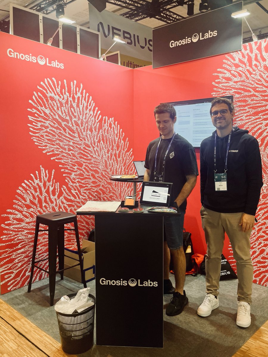GnosisDAO's tweet image. Gnosis AI is at @RaiseSummit today and tomorrow 🔥

▪️ Meet @TheGabrielFior and Peter Jung
▪️ Dive deep into Safe Watch Agent and @GnosisAIAgents
▪️ Grab a special edition @Ledger

Swing by and say hello if you&apos;re around!